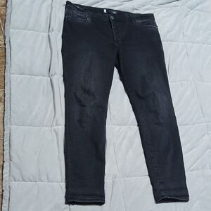 Kut from the Kloth MIA High Rise Skinny Black Jeans Size 16